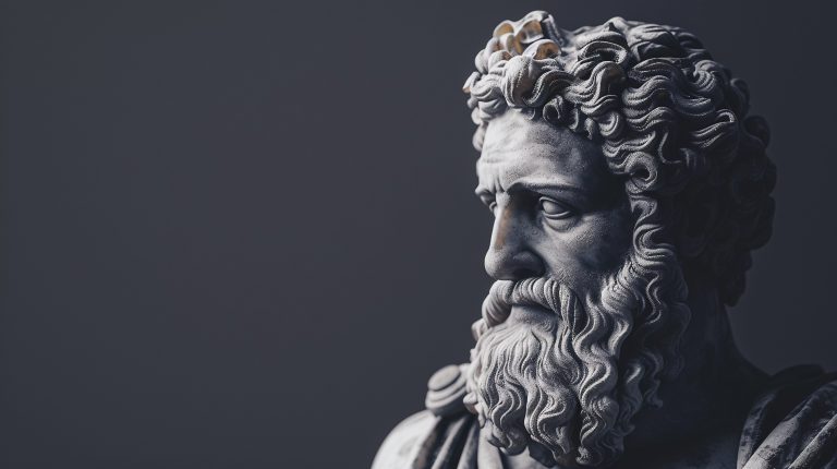 view-ancient-greek-bust-figure