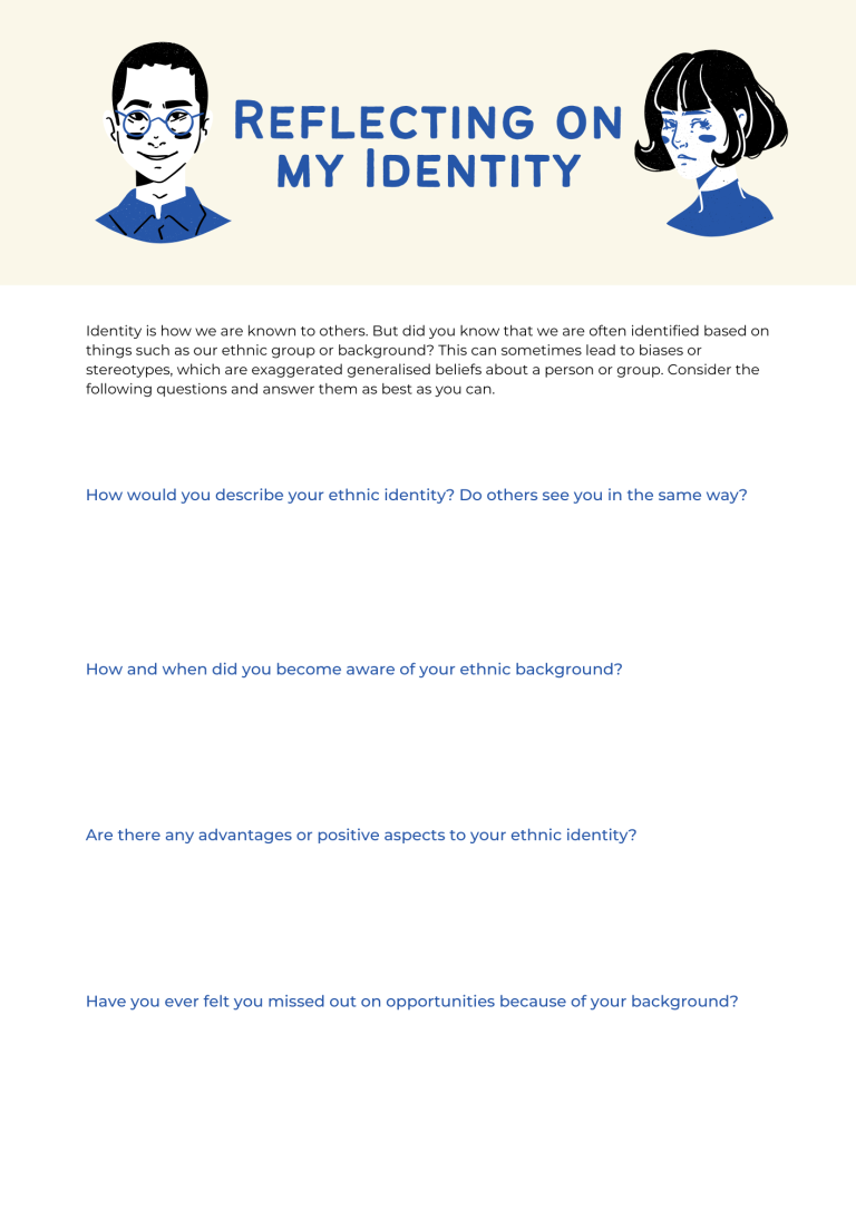 my identity worksheet for kids